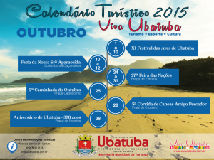 Outubro é mês de aniversário de Ubatuba