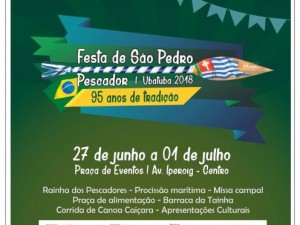 Confira a programação da 95ª Festa de São Pedro Pescador