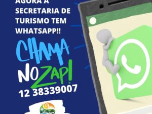 Secretaria de Turismo disponibiliza WhatsApp para atendimento ao público !